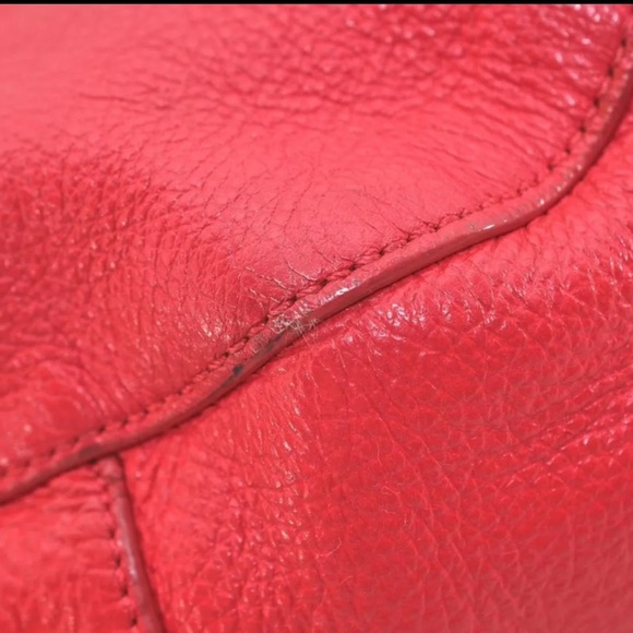 TORY BURCH Carnival Red Amanda Leather 2Way Shoulder/Hobo Tote Bag | PRELOVED ❤️ - Picture 10 of 16